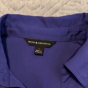 Rock & Republic Vibrant Blue Top